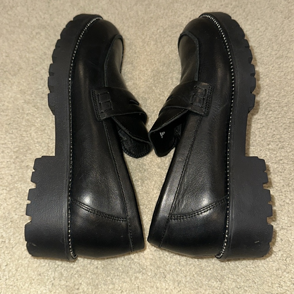 Aqua Loafers with Rhinestones - Picture 5 of 6
